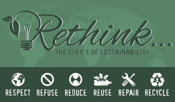 6 Rs of Sustainability: Respect, Refuse, Reduce, Reuse, Repair, Recycle