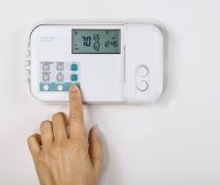 set thermostat to save energy