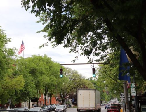 Downtown Saratoga Truck Traffic