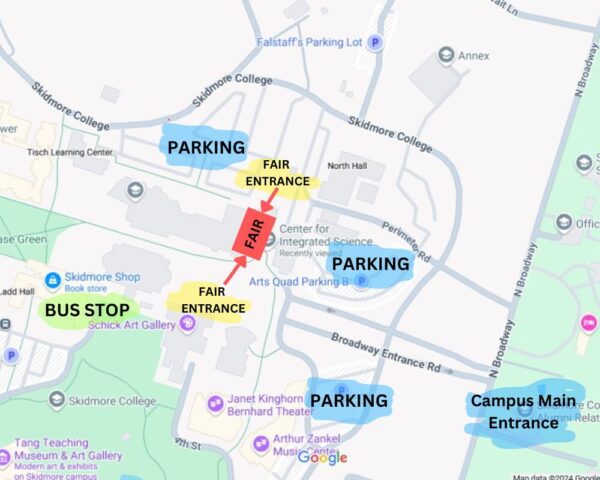 2025 Saratoga Sustainability Fair venue and parking map