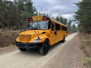 Electric school bus courtesy of NYLCV and Leonard Bus, Inc 2